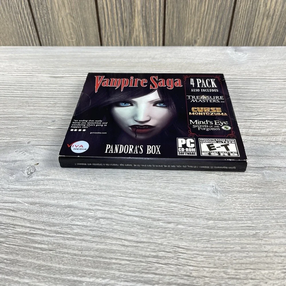 Vampire Saga Pandora's Box, Treasure Master And More Windows PC Cd Rom Games New